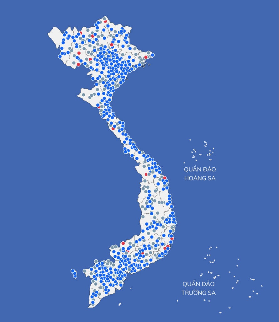 Bản đồ trạm sạc VinFast 2024
